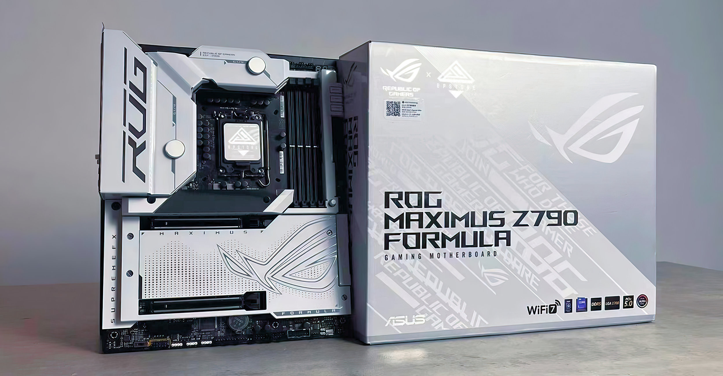 asus-rog-maximus-z790-formula-1 asus rog maximus z790 formula 1 เอซุสเปิดตัวเมนบอร์ด ASUS ROG Maximus Z790 Formula รุ่นใหม่ล่าสุดดีไซน์มีทั้งแบบสีดำและสีขาวพร้อมรองรับซีพียู Intel Raptor Lake Refresh