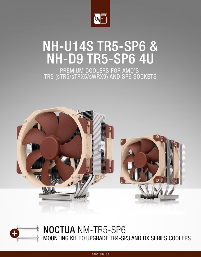 tr5_sp6_launch_web_v2 tr5 sp6 launch web v2 Noctua ประกาศเปิดตัวฮีตซิงค์ซีพียู NH U14S TR5 SP6 และ NH D9 TR5 SP6 4U รุ่นใหม่สำหรับซ็อกเก็ต TR5 (sTR5/sTRX5/sWRX9) ของ AMD และซ็อกเก็ต SP6 สำหรับ Threadripper HEDT ซีรีส์ 7000 รุ่นใหม่ล่าสุด