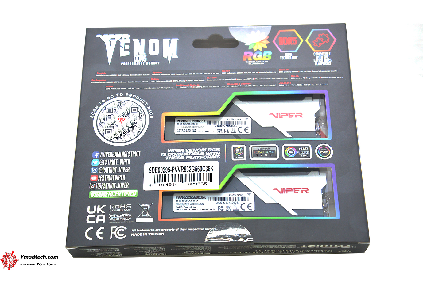 dsc 6285 PATRIOT VIPER VENOM RGB 32GB (16GBx2) DDR5 5600MHZ CL36 REVIEW