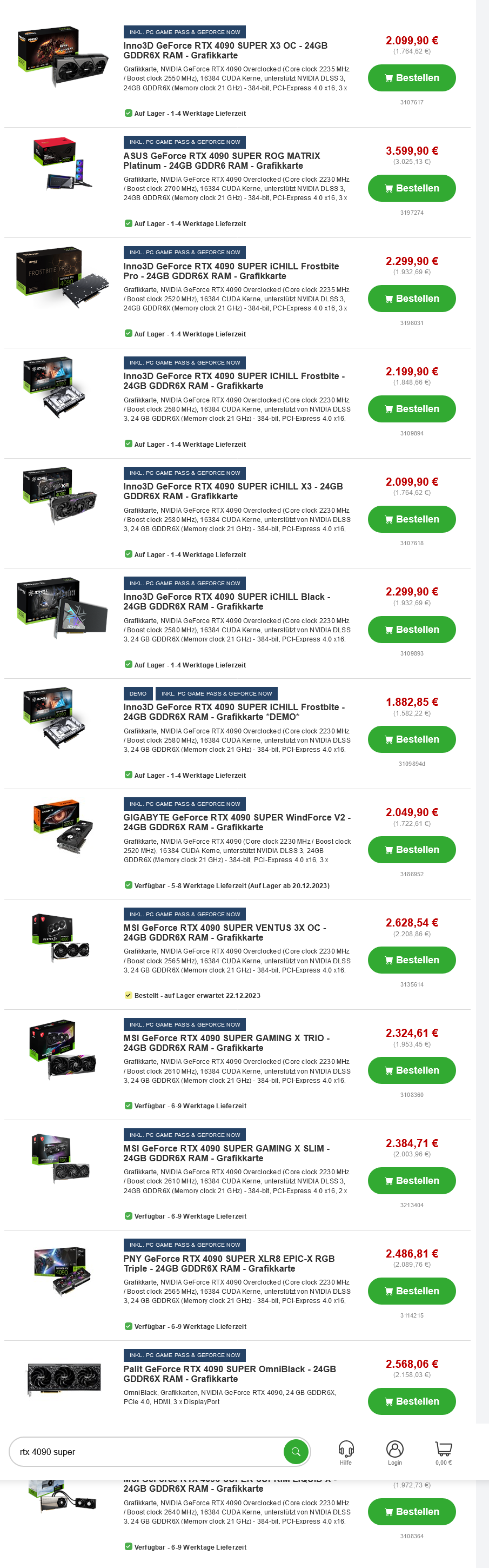 screenshot-2023-12-18-at-09-47-04-https-__wwwproshopde screenshot 2023 12 18 at 09 47 04 https wwwproshopde หลุดรายชื่อการ์ดจอ Nvidia GeForce RTX 4090 SUPER ถูกวางจำหน่ายในฝั่งยุโรป