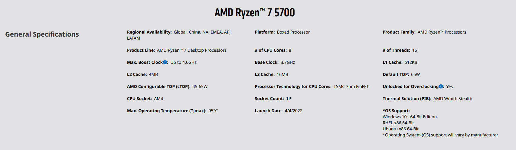 2023 12 22 10 46 16 AMD เปิดตัวซีพียู Ryzen 7 5700 AM4 รุ่นใหม่ล่าสุดพร้อมหลุดราคา 5700X3D, 5000GT และ 8000G คาดเปิดตัวเร็วๆ นี้