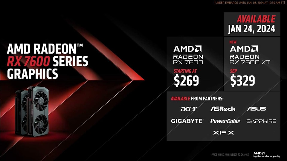 416693267 765695478932059 8440198634122342581 n2 AMD เปิดตัวกราฟิกการ์ด AMD Radeon RX 7600 XT สุดยอดกราฟิกการ์ดสำหรับการเล่นเกมที่ 1080p หรือมากกว่า ในราคาไม่ถึง $350!