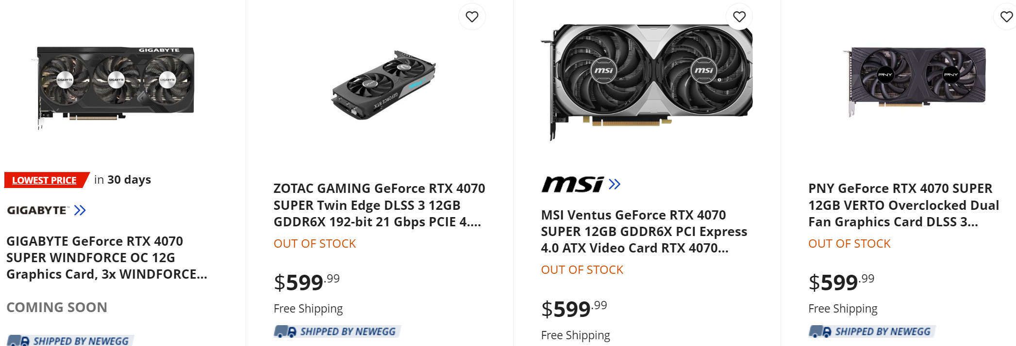 rtx4070-super-newegg rtx4070 super newegg การ์ดจอ Nvidia GeForce RTX 4070 SUPER รุ่น Custom ของแบรนด์ราคาอยู่ที่ 650USD หรือประมาณ 22,600บาทไทย