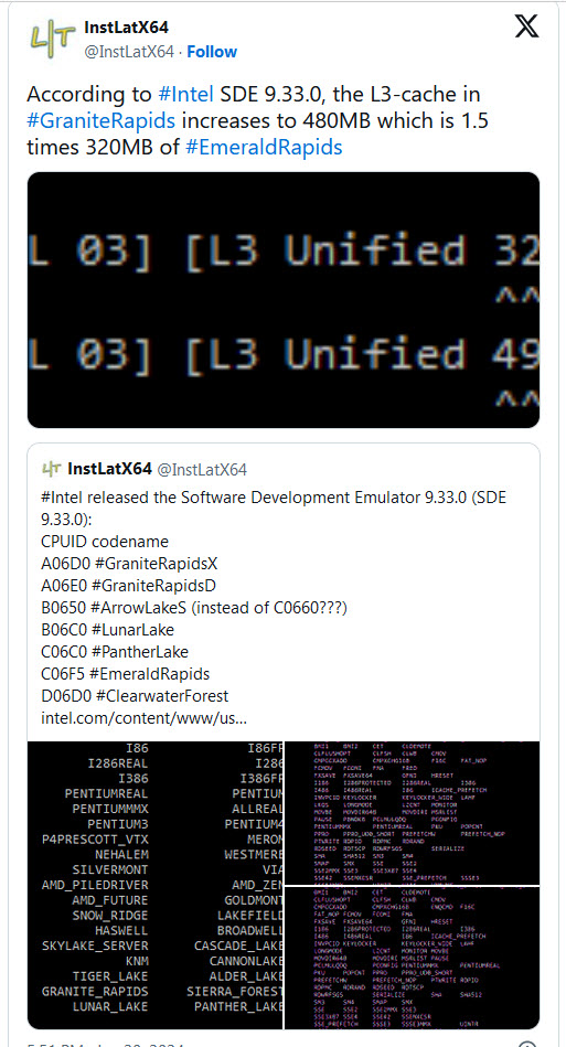 2024-01-22_12-18-291 2024 01 22 12 18 291 เผย Intel เพิ่มแคชซีพียู Intel Xeon Granite Rapids มากถึง 480 MB โดยเพิ่มขึ้น 50% เมื่อเทียบกับซีพียู Emerald Rapids