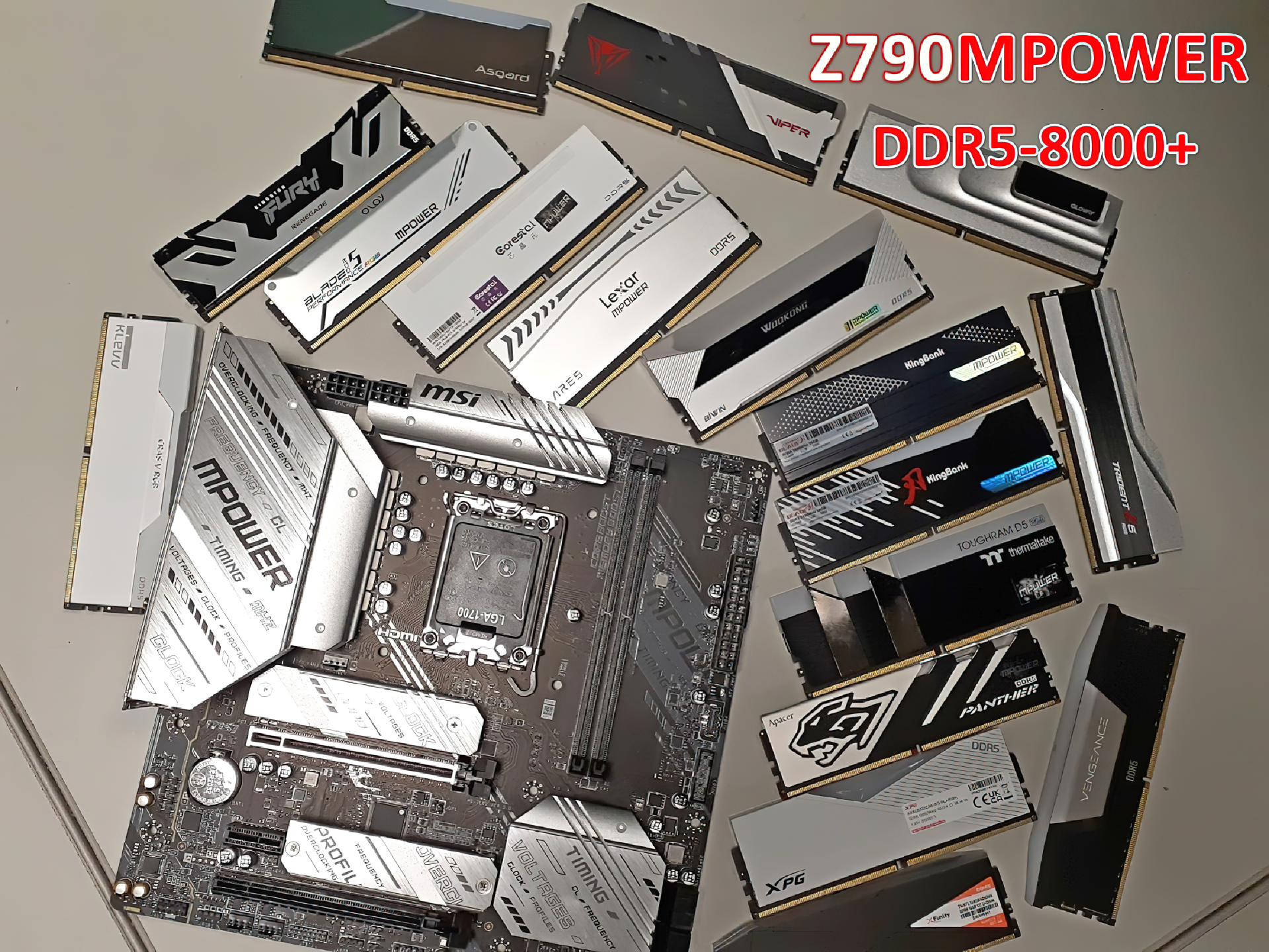 msi z790mpower z790 ddr5 memory overclocking motherboard  1 MSI MPOWER ซีรี่ย์กลับมา!! เมนบอร์ด MSI Z790 MPOWER รองรับแรม DDR5 8000+ MT/s จำหน่ายในราคาเพียง $199