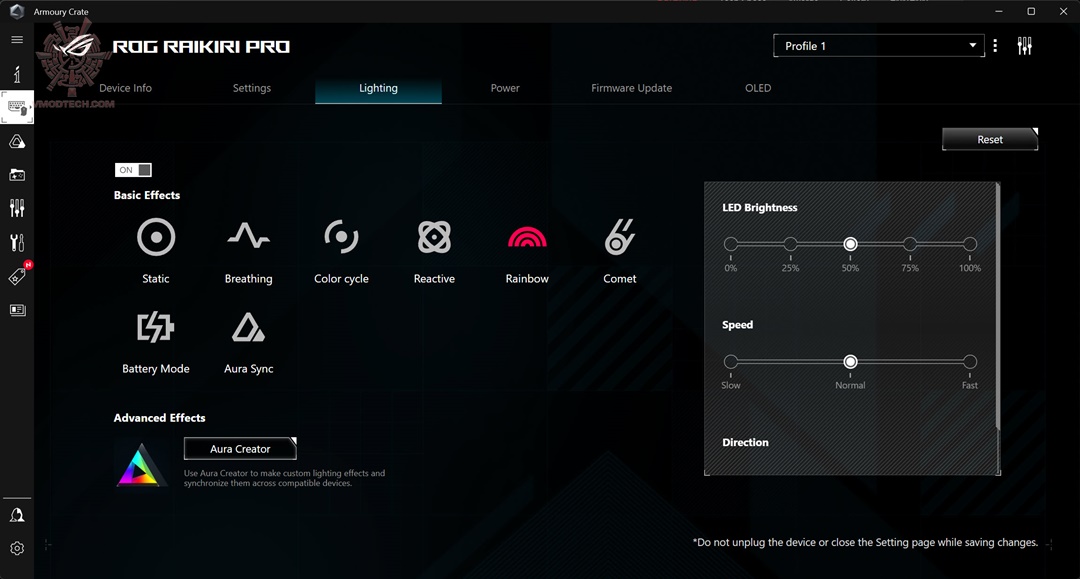 f ROG Raikiri Pro เกมส์มิ่งเมาส์แพดไร้สายสามโหมด Review