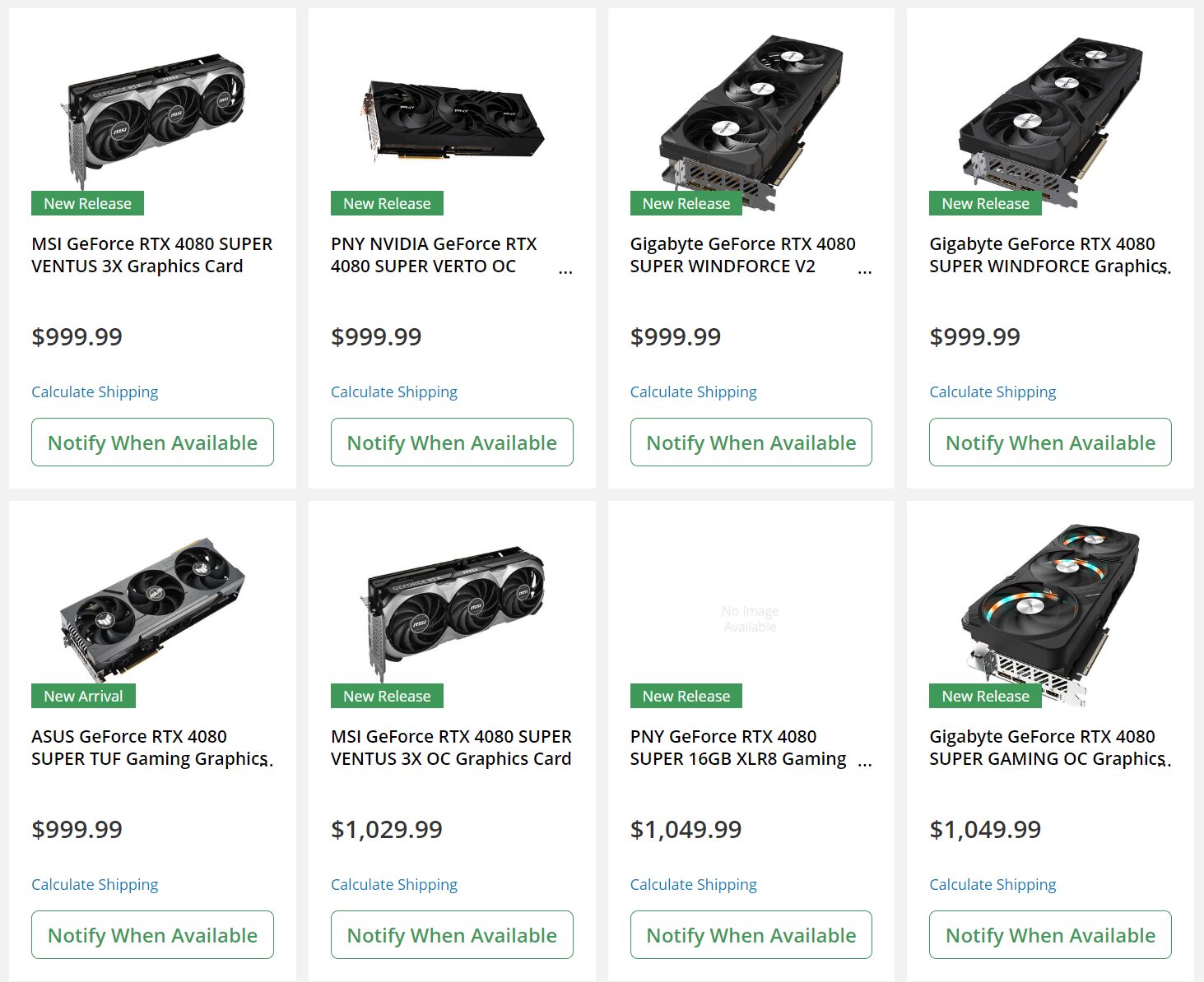 rtx 4080 super 2 ขายดี!! การ์ดจอ NVIDIA GeForce RTX 4080 SUPER เหลือน้อยในสหรัฐอเมริกาและไม่มีการ์ด MSRP วางจำหน่าย