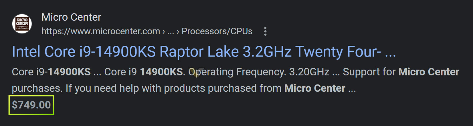 2024-03-12_11-32-11 2024 03 12 11 32 11 หลุดราคาซีพียู Intel Core i9 14900KS รุ่นใหม่วางจำหน่ายที่ราคา $749 หรือประมาณ 26,XXXบาท
