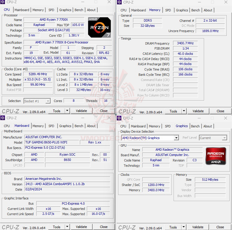 mem 6800oc ASUS TUF GAMING B650 PLUS WIFI REVIEW