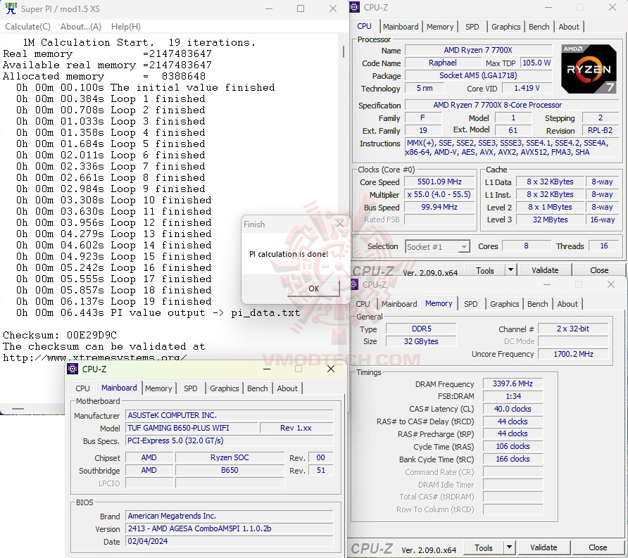s1 oc ASUS TUF GAMING B650 PLUS WIFI REVIEW