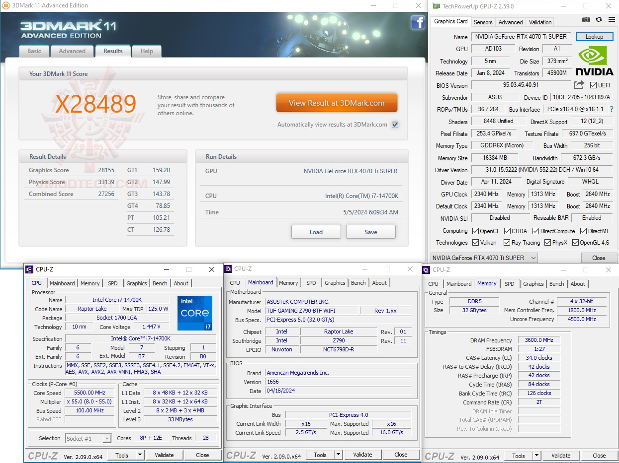11x ASUS TUF GAMING Z790 BTF WIFI REVIEW
