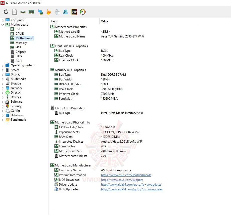 mb ASUS TUF GAMING Z790 BTF WIFI REVIEW