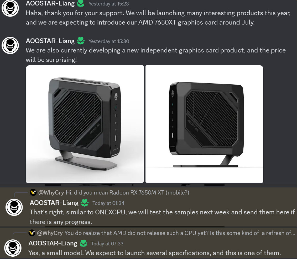 2024-05-26_10-09-54 2024 05 26 10 09 54 ลือ!! AMD กำลังเตรียมเปิดตัวการ์ดจอ Radeon RX 7650M XT ซึ่งเป็นการ์ดจอแบบ External ในช่วงเดือนกรกฎาคมที่จะถึงนี้