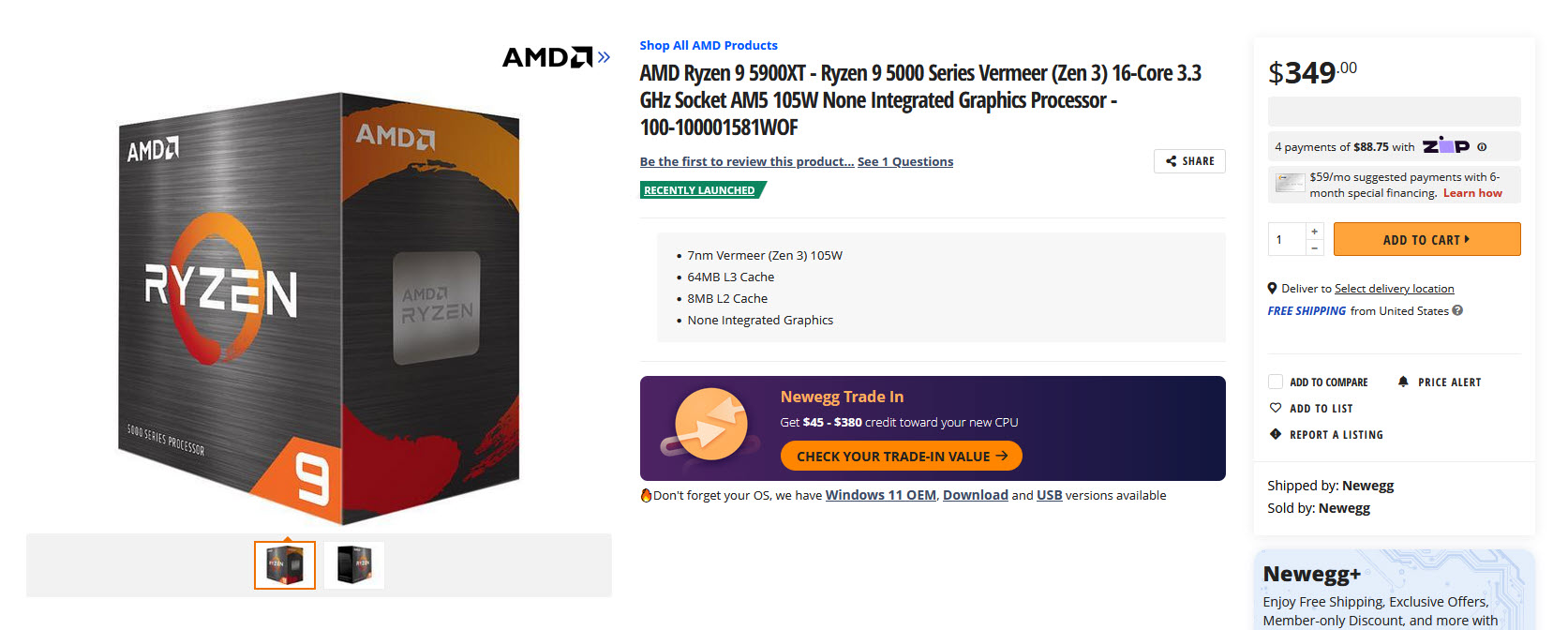 2024-08-01_19-49-21 2024 08 01 19 49 21 AMD เปิดตัวซีพียู Ryzen 9 5900XT ราคาอยู่ที่ $349 และ Ryzen 7 5800XT ราคาอยู่ที่ $249 รุ่นใหม่แพลตฟอร์ม AM4 ยังคงใช้งานได้อยู่ติดต่อเป็นปีที่ 9
