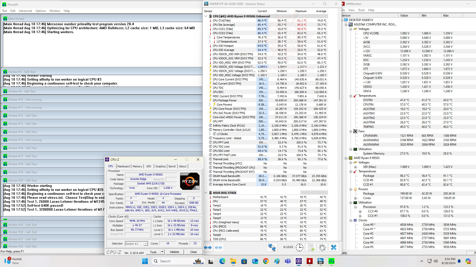 p95 ASUS ProArt LC 360 CPU LIQUID COOLER Review