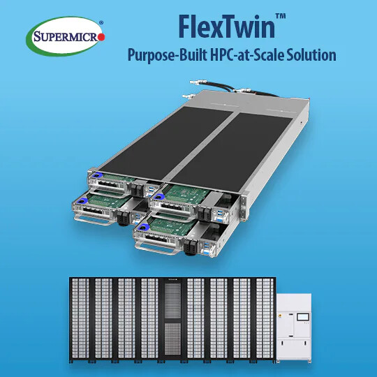 Supermicro ประกาศเปิดตัวเซิร์ฟเวอร์ระบายความร้อนด้วยของเหลว FlexTwin Multi-Node รุ่นใหม่ล่าสุด Supermicro ประกาศเปิดตัวเซิร์ฟเวอร์ระบายความร้อนด้วยของเหลว FlexTwin Multi-Node รุ่นใหม่ล่าสุด