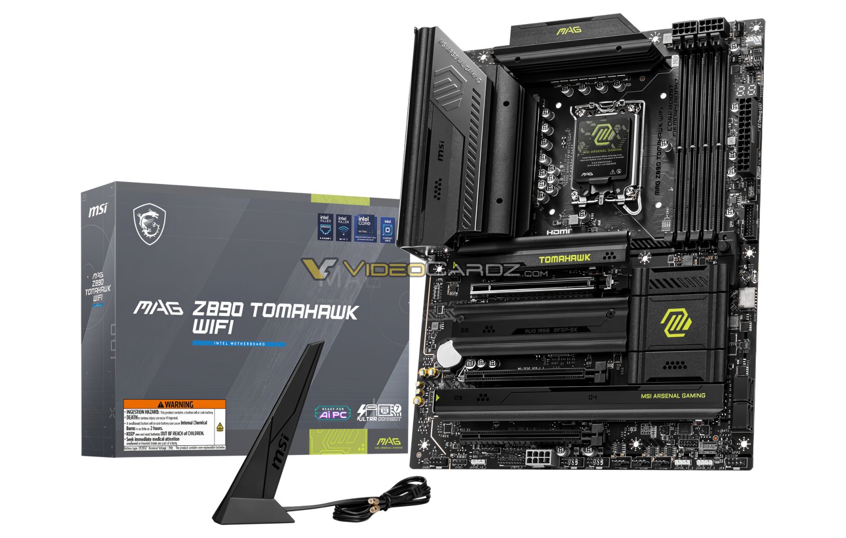 msi-mag-z890-tomahawk-1 msi mag z890 tomahawk 1 หลุดภาพเมนบอร์ด MSI Z890 รุ่นใหม่ก่อนเปิดตัวอย่างเป็นทางการ