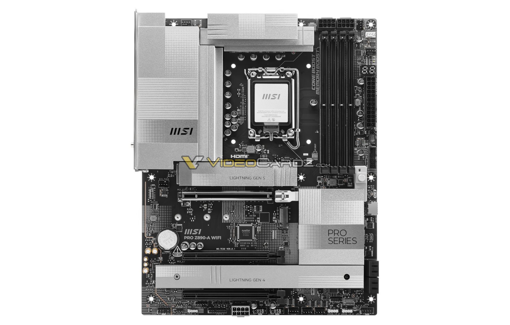 msi-z890-4 msi z890 4 หลุดภาพเมนบอร์ด MSI Z890 รุ่นใหม่ก่อนเปิดตัวอย่างเป็นทางการ