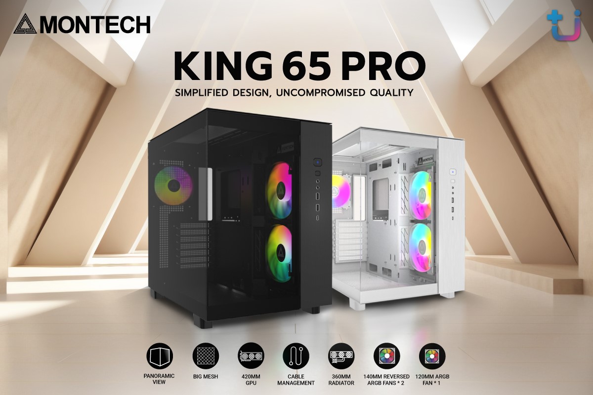 1 Ascenti เปิดตัว MONTECH KING 65 PRO เคสเทพระดับราชัน คุ้มค่าทุกมิติ ความพรีเมี่ยมที่ใครต้องจับตามอง