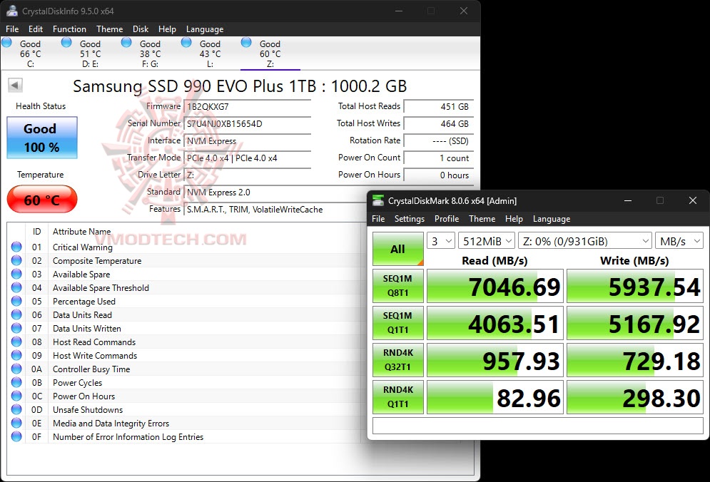 temp Samsung 990 EVO Plus NVMe™ 2.0 SSD 1TB Review