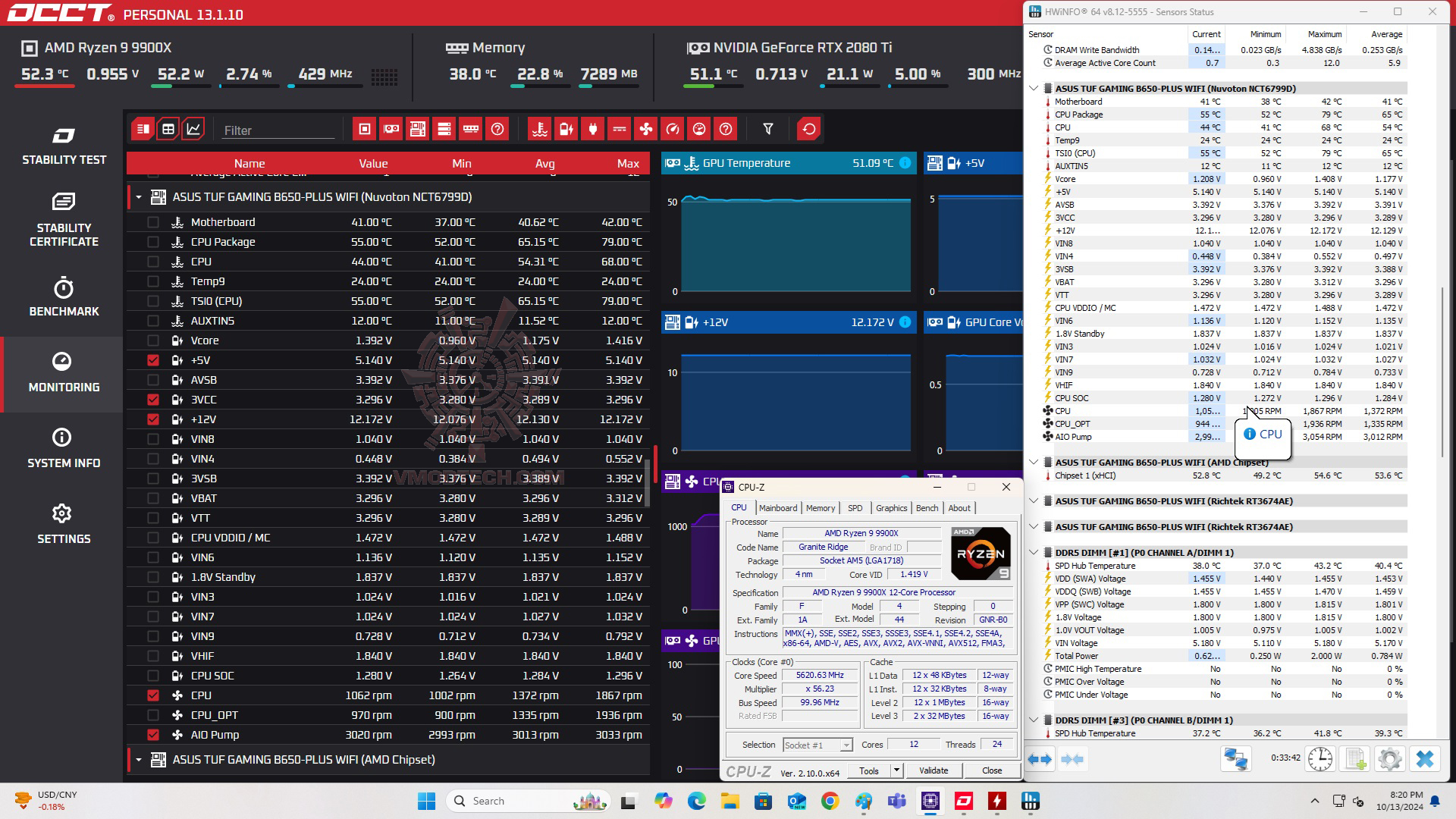 occt2 3 ROG THOR 1600W Titanium III Review