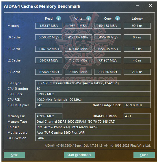 mem oc ASUS TUF GAMING B860 PLUS WIFI REVIEW