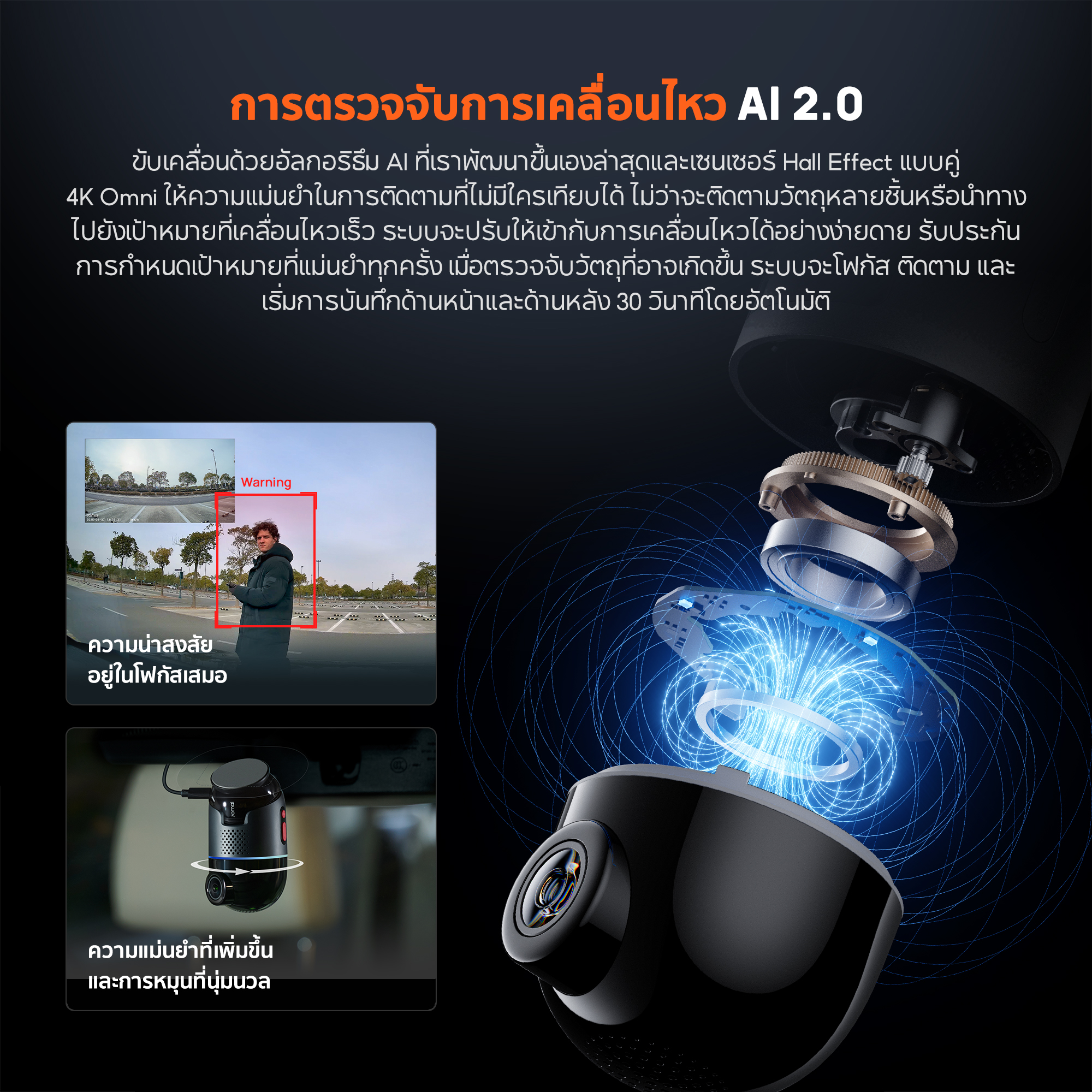 4k omni 6 70mai เปิดตัวกล้องติดรถยนต์ 4K Omni รุ่นใหม่ล่าสุด ยกระดับเทคโนโลยีการถ่ายภาพ ด้วยมุมมอง 360 องศา ผสานความคมชัดระดับ 4K