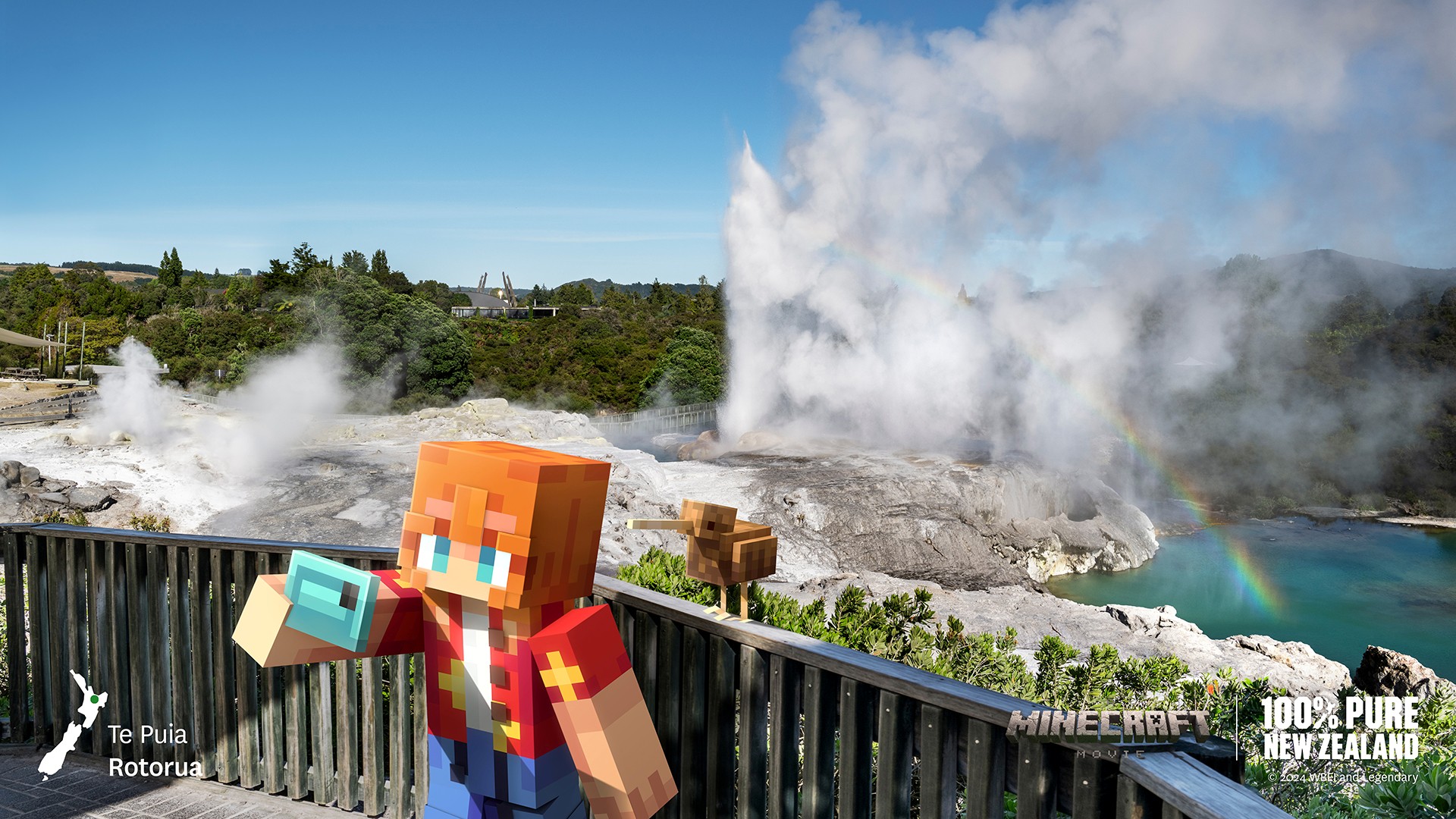te puia rotorua credit  tourism new zealand สายเกมเตรียมเฮ Minecraft ปล่อย DLC ใหม่ เปิดประสบการณ์ท่องเที่ยวนิวซีแลนด์เสมือนจริง