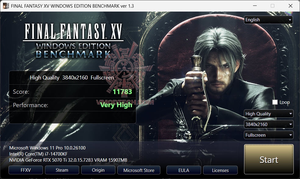 ff4k GALAX GeForce RTX™ 5070 Ti EX Gamer 1 Click OC White Review