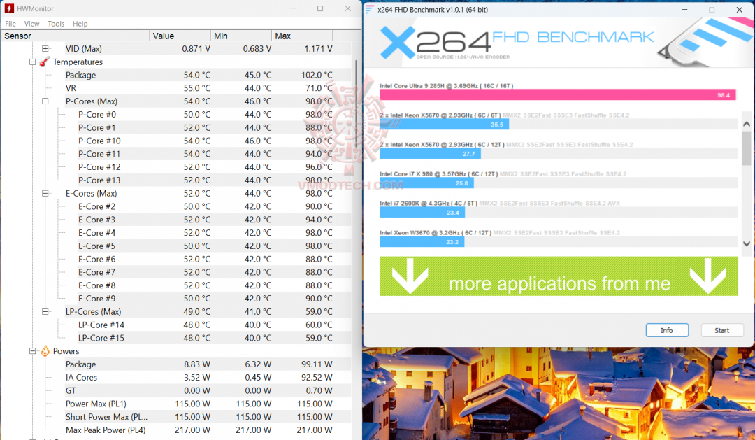 x264 x264 ASUS NUC 15 Pro+ Review