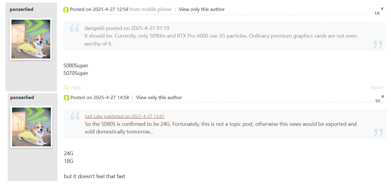 rtx5080super rtx5080super ลือ!! Nvidia GeForce RTX 5080 SUPER ใช้แรม 24GB และ RTX 5070 SUPER ใช้แรม 18GB คาดเปิดตัวในเร็วๆ นี้