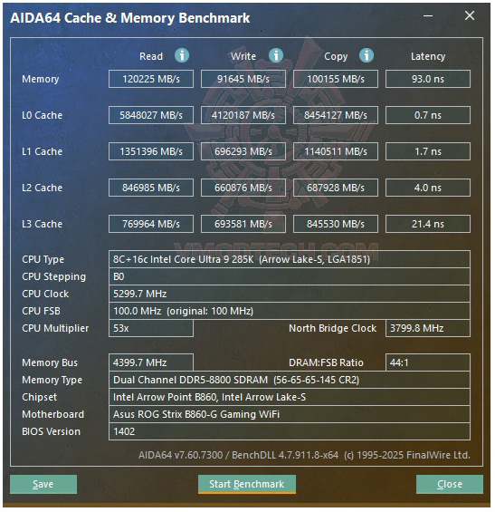 mem oc ASUS ROG STRIX B860 G GAMING WIFI REVIEW 