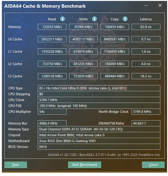 mem ASUS ROG STRIX B860 G GAMING WIFI REVIEW 