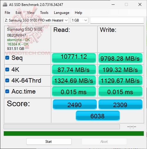 as1 Samsung 9100 PRO Heatsink NVMe™ M.2 SSD 1TB Review