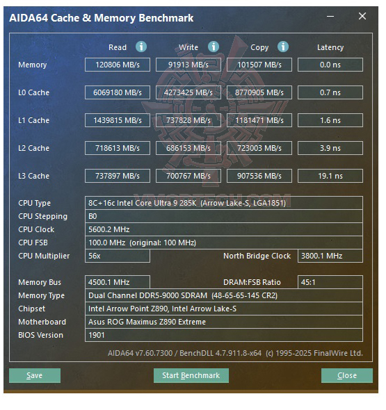 mem oc ASUS ROG MAXIMUS Z890 EXTREME REVIEW