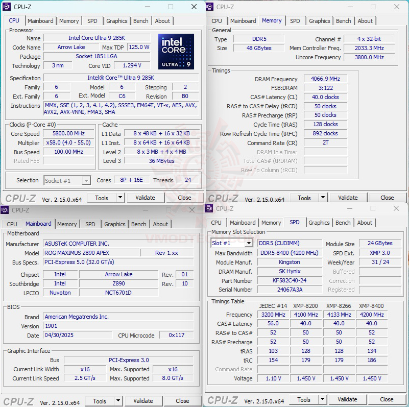 cpuid 58 ASUS ROG MAXIMUS Z890 APEX REVIEW