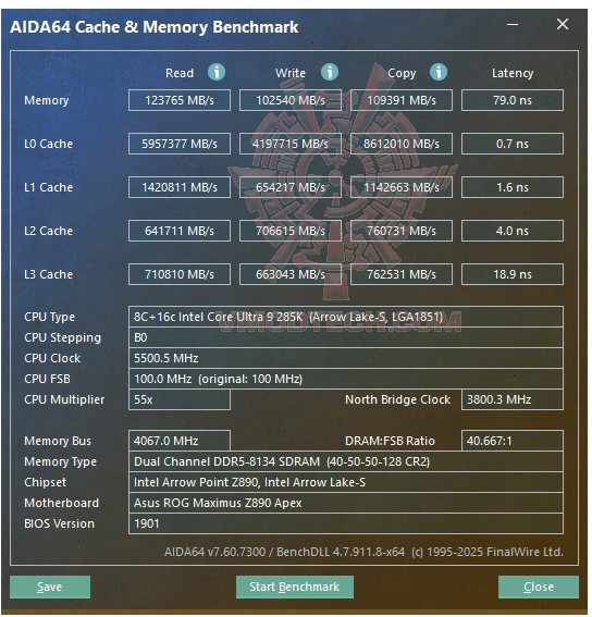 mem ASUS ROG MAXIMUS Z890 APEX REVIEW