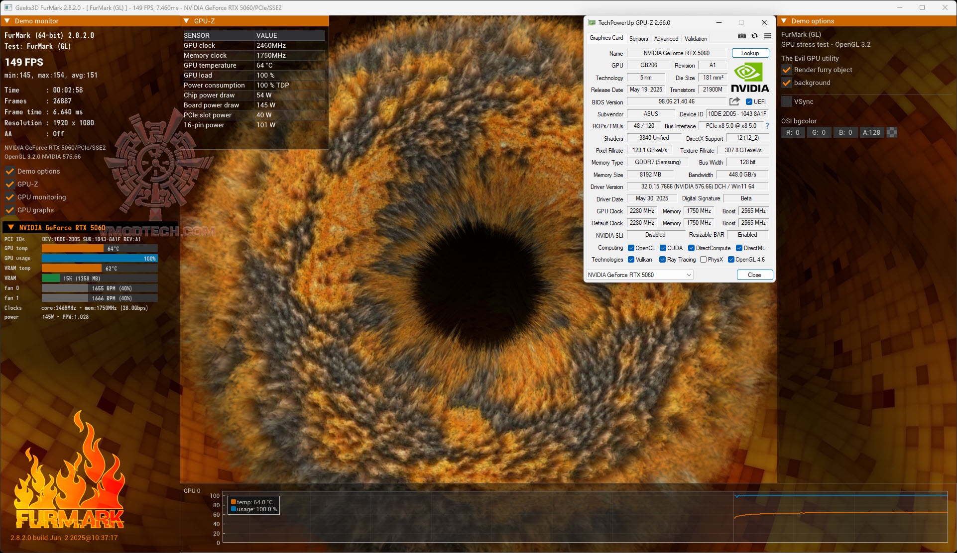 fur ASUS PRIME GeForce RTX™ 5060 8GB GDDR7 OC Edition Review