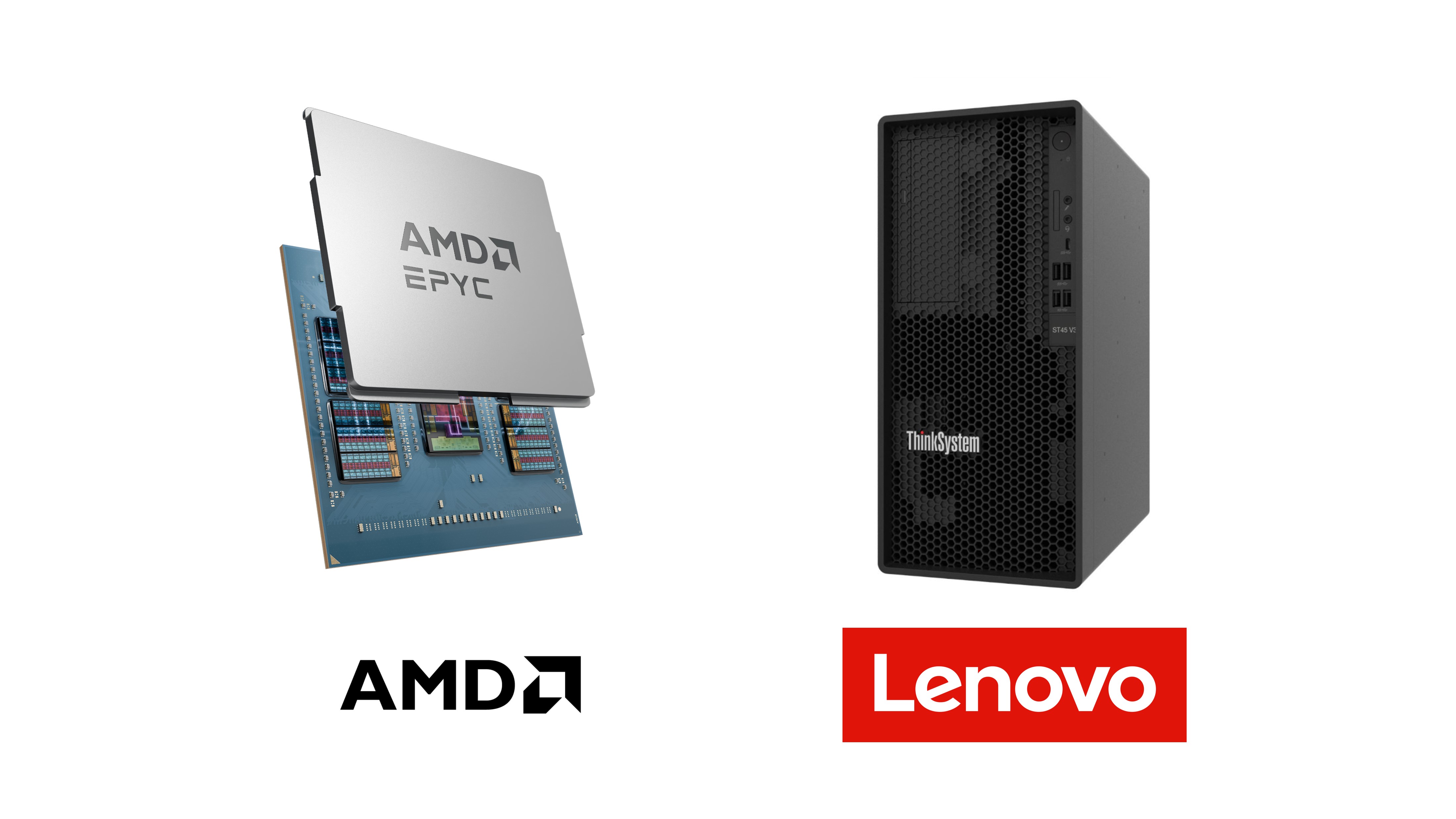 amd epyc 4004 series lenovo thinksystem st45 v3 1 AMD และ Lenovo ผนึกกำลังเปิดตัว Lenovo ThinkSystem ST45 V3 ขุมพลังโปรเซสเซอร์ซีรีย์ AMD EPYC™ 4004 เสริมแกร่งธุรกิจขนาดเล็กและขนาดกลาง