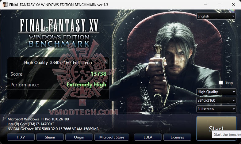 ff4k PALIT GeForce RTX™ 5080 GamingPro DOOM Edition Review
