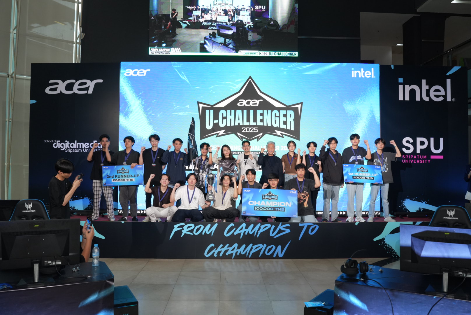 pic 1 เอเซอร์ ร่วมกับ อินเทล ปิดฉากศึกอีสปอร์ต ระดับมหาวิทยาลัยสุดมันส์ “ACER U Challenger 2025” ทีม ABBACK จาก ม. ศรีปทุม เข้าป้ายแชมป์ คว้าตั๋วลุย Thailand Predator League 2026
