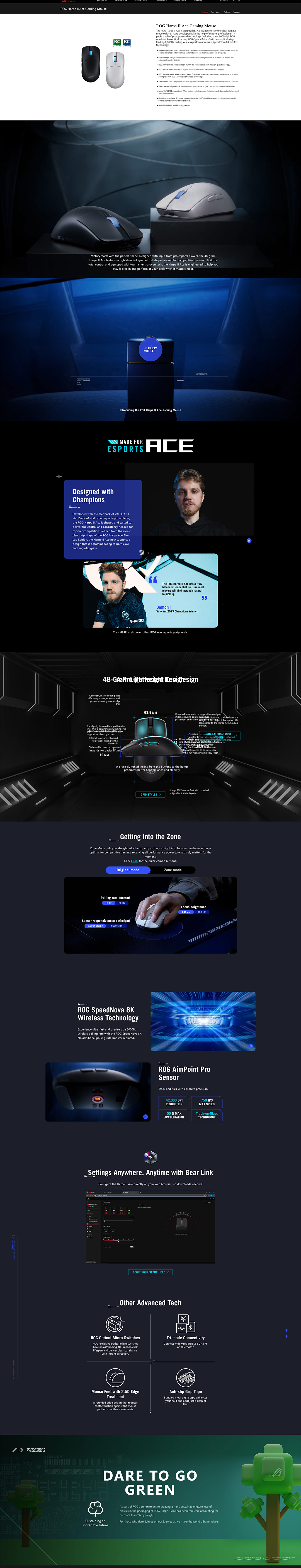 spec spec ROG Harpe II Ace Gaming Mouse Review