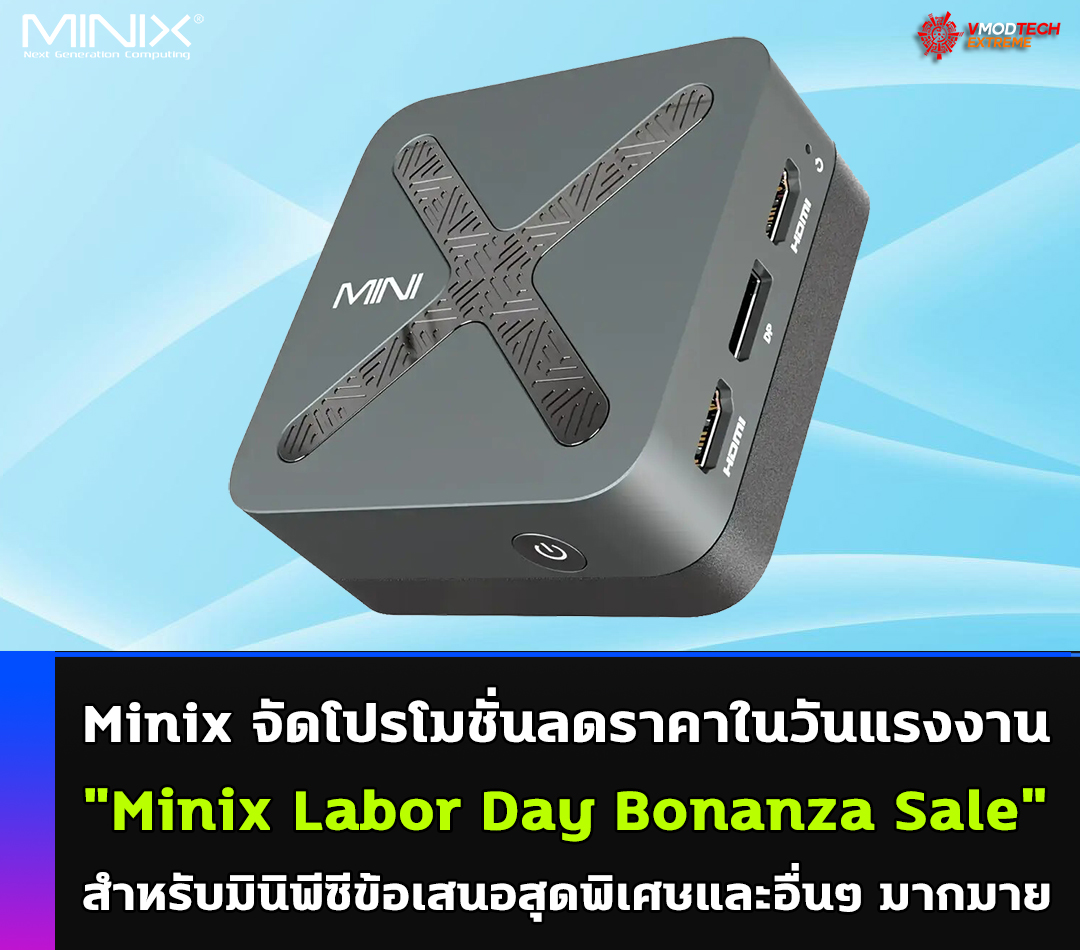 Minix จัดโปรโมชั่นลดราคาในวันแรงงานปี 2025 