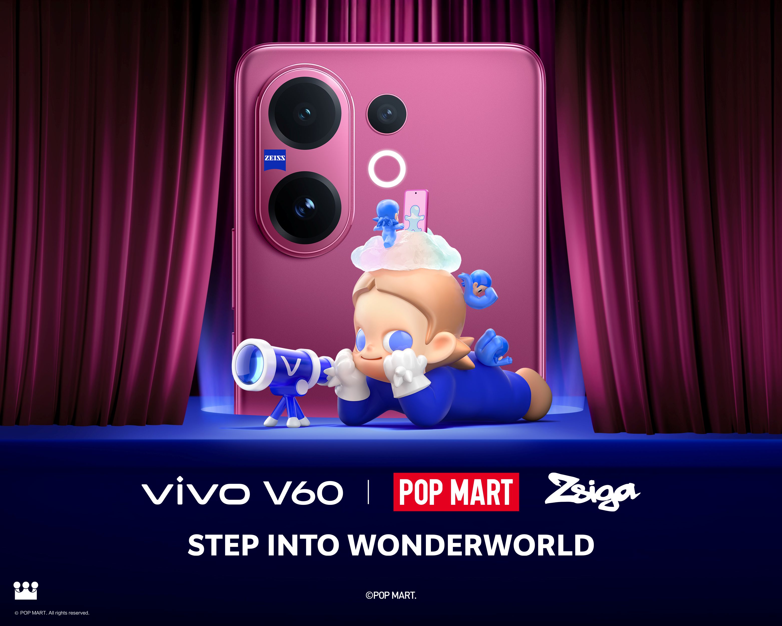 vivo V60 คอลแลบ POP MART Zsiga เพื่อพาทุกคนค้นพบความสนุกในทุกช็อต