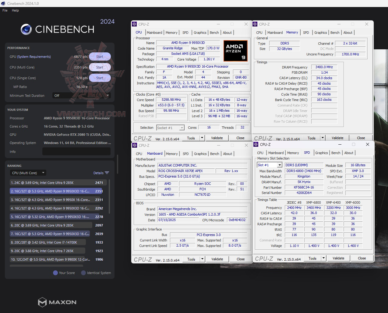 c2024 ASUS ROG CROSSHAIR X870E APEX REVIEW