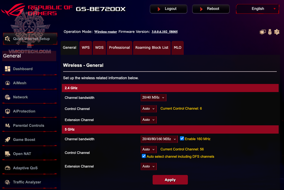 6wireless ASUS ROG STRIX GS BE7200X Dual Band Gaming Router Review