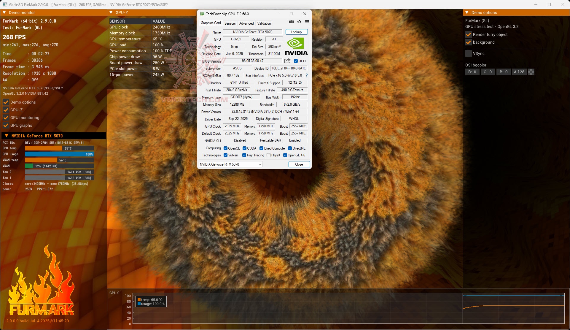 furde ASUS PRIME GeForce RTX™ 5070 12GB GDDR7 OC Edition Review