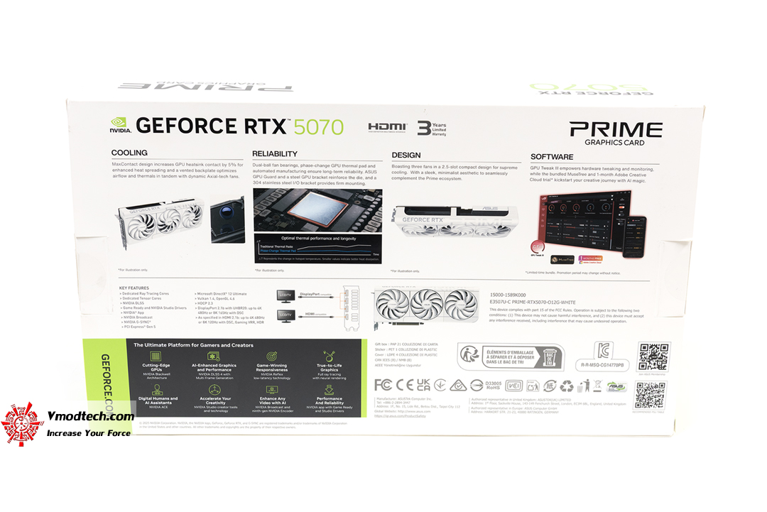 tpp 5373 ASUS PRIME GeForce RTX™ 5070 12GB GDDR7 OC Edition Review