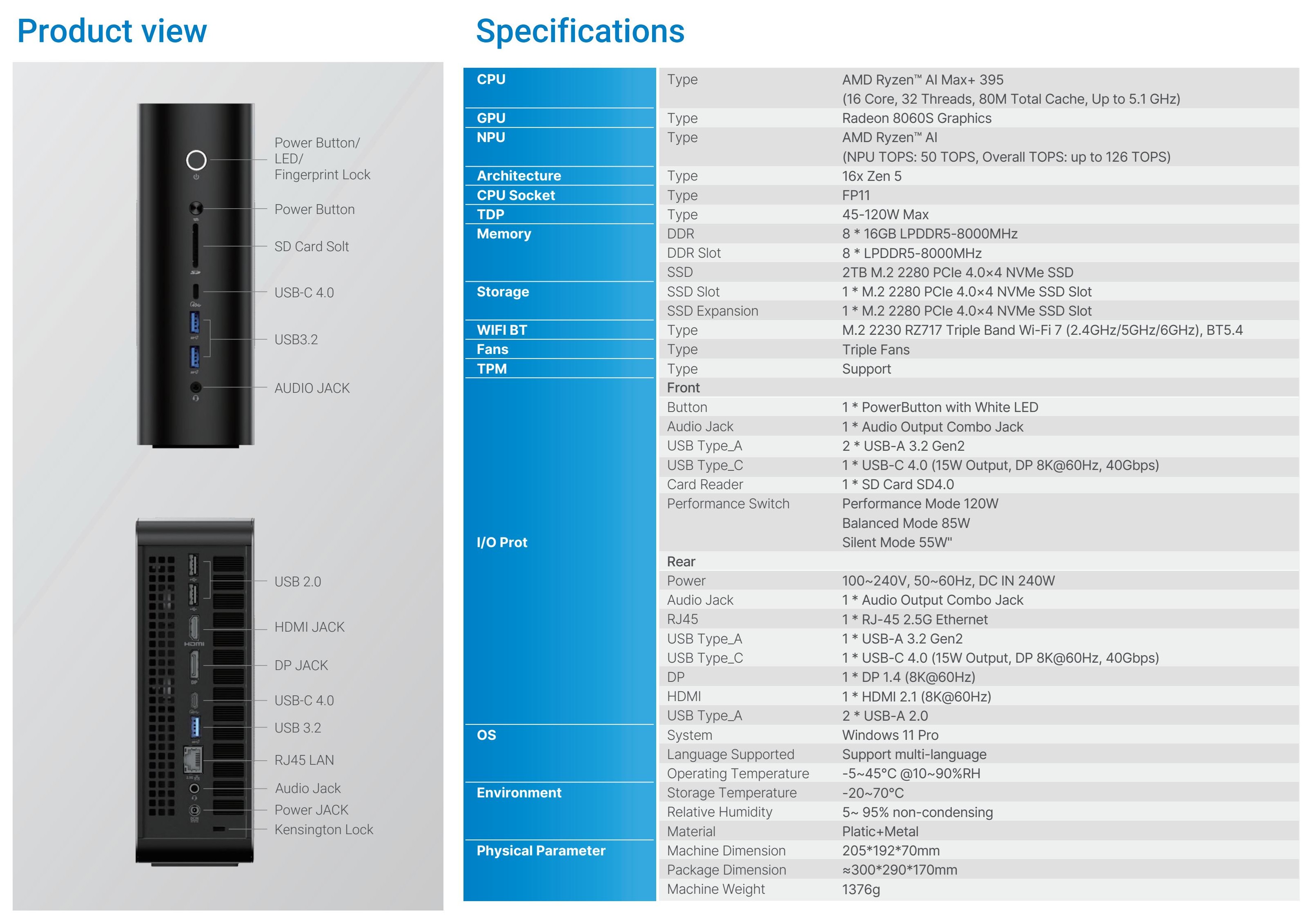 minix-elite-er939-ai-specifications