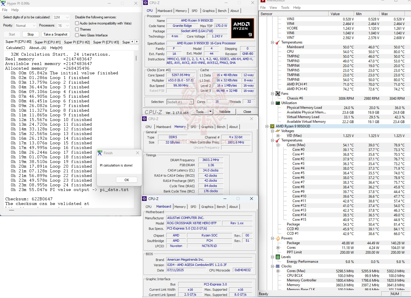h32 ASUS ROG CROSSHAIR X870E HERO BTF REVIEW